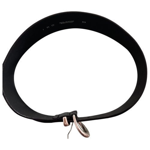 Pre-owned Iro Leather Belt In Black