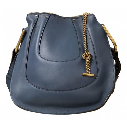 Pre-owned Chloé Hayley Leather Handbag In Blue