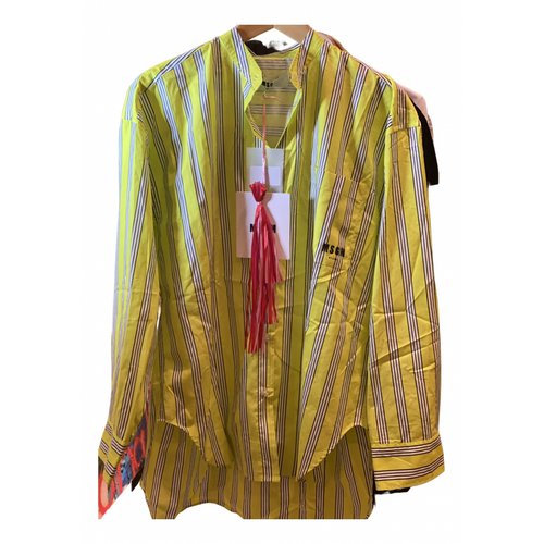 Pre-owned Msgm Shirt In Yellow