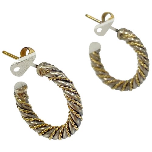 Pre-owned Tiffany & Co Silver Earrings In Gold