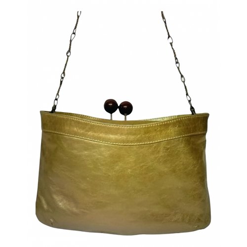 Pre-owned Marni Leather Handbag In Gold