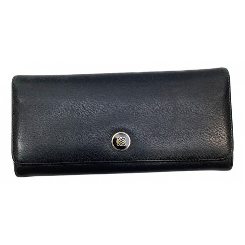 Pre-owned Loewe Leather Wallet In Black