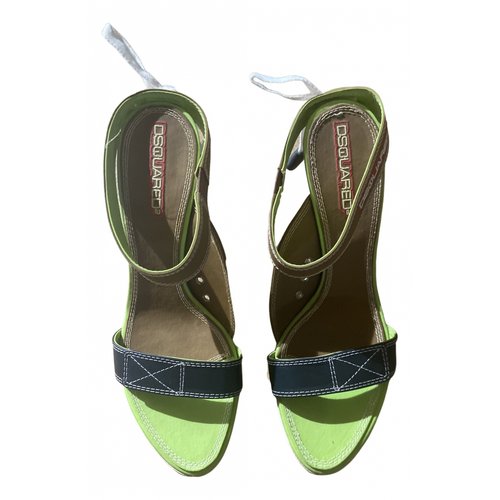 Pre-owned Dsquared2 Sandals In Green
