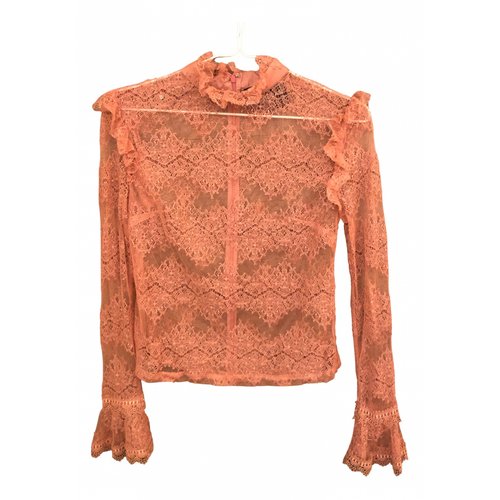 Pre-owned Nicholas Lace Blouse In Pink