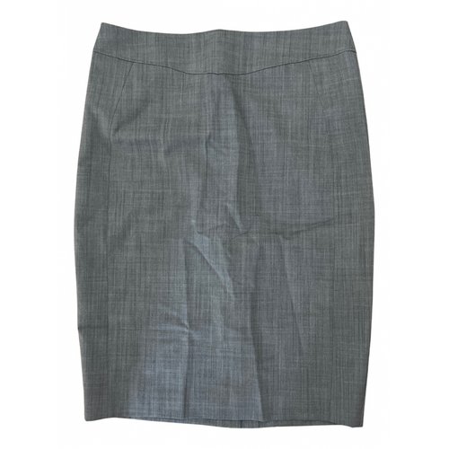 Pre-owned Reiss Wool Mid-length Skirt In Grey