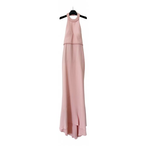 Pre-owned Valentino Silk Maxi Dress In Pink