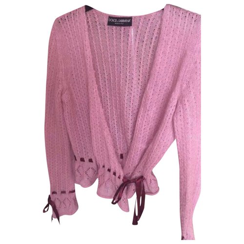 Pre-owned Dolce & Gabbana Wool Cardigan In Pink