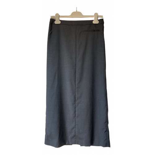 Pre-owned The Row Wool Mid-length Skirt In Anthracite