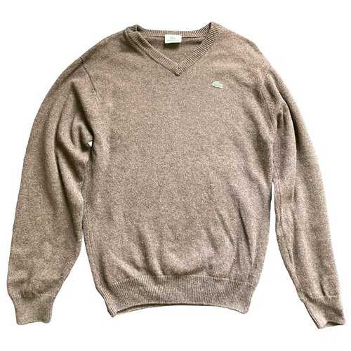 Pre-owned Lacoste Cashmere Pull In Brown