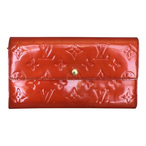 Pre-owned Louis Vuitton Cloth Wallet In Red