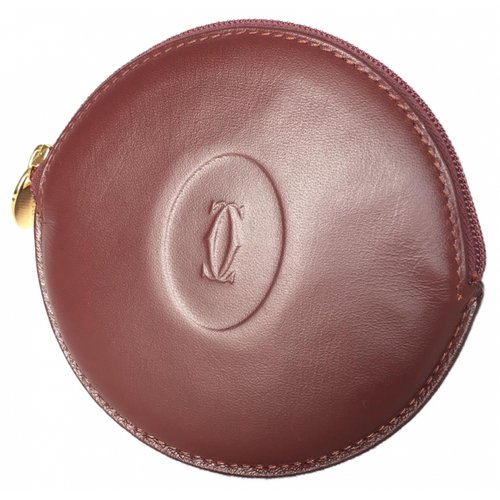 Pre-owned Cartier Purse In Burgundy