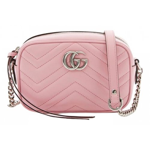 Pre-owned Gucci Leather Crossbody Bag In Pink