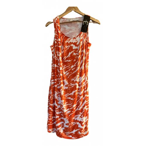 Pre-owned Michael Kors Mid-length Dress In Orange