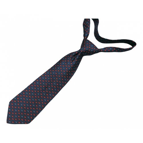 Pre-owned Ferragamo Silk Tie In Navy
