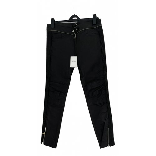 Pre-owned Isabel Marant Leather Trousers In Black