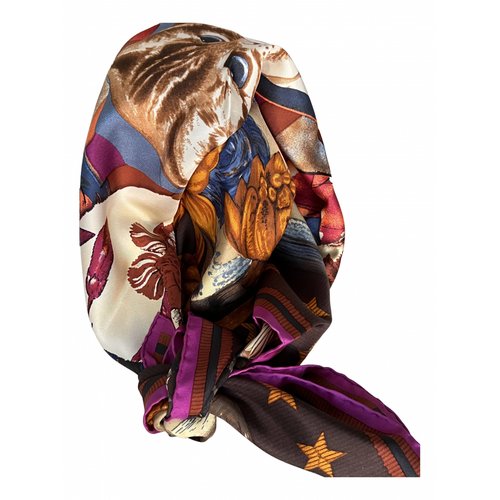 Pre-owned Christian Lacroix Silk Neckerchief In Multicolour