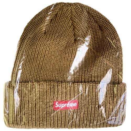 Pre-owned Supreme Box Logo Hat In Gold