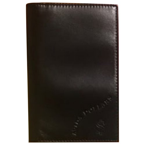 Pre-owned Loewe Leather Purse In Black