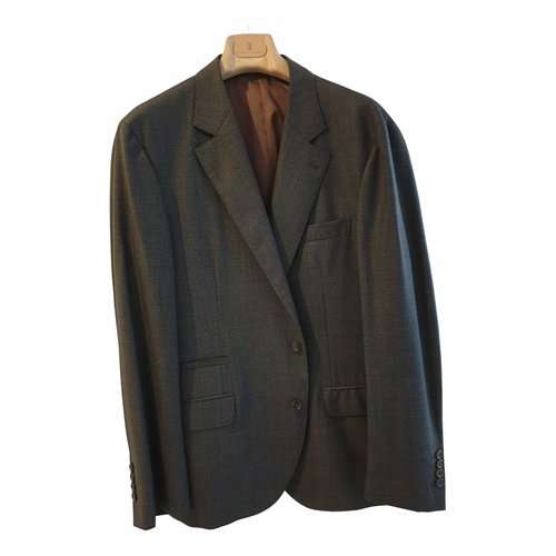 Pre-owned Brunello Cucinelli Velvet Jacket In Grey