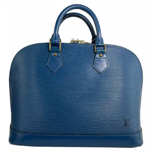 Pre-owned Louis Vuitton Leather Satchel In Blue