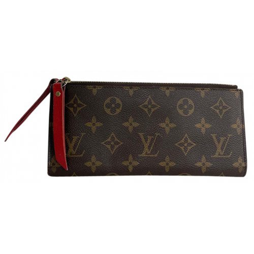 Pre-owned Louis Vuitton Cloth Wallet In Red