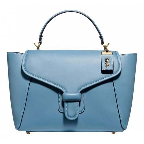Pre-owned Coach Leather Satchel In Blue