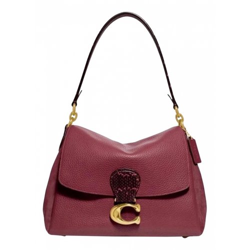 Pre-owned Coach Leather Crossbody Bag In Burgundy