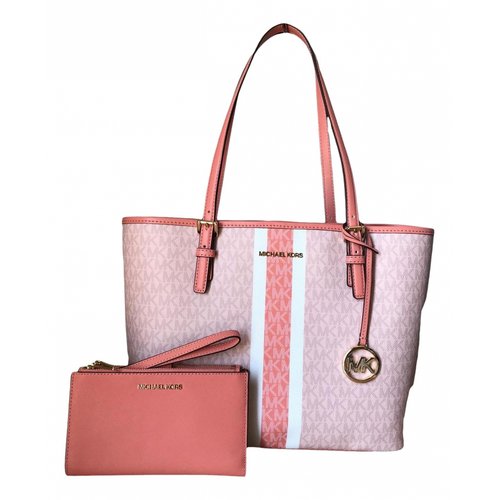 Pre-owned Michael Kors Cloth Tote In Pink