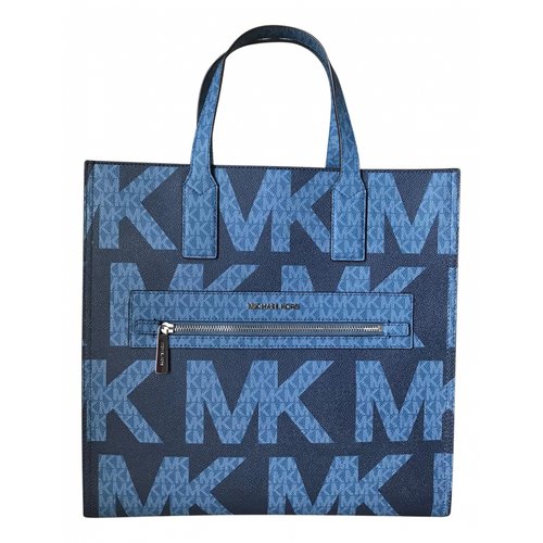 Pre-owned Michael Kors Cloth Tote In Blue