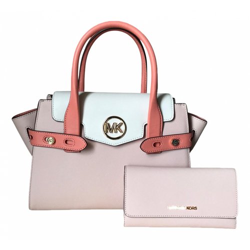 Pre-owned Michael Kors Leather Satchel In Multicolour