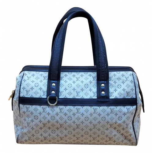 Pre-owned Louis Vuitton Cloth Satchel In White