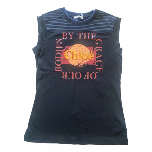 Pre-owned Chloé T-shirt In Black