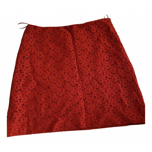 Pre-owned Lanvin Mini Skirt In Red
