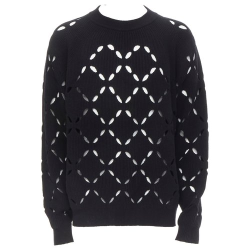Pre-owned Versace Wool Sweatshirt In Black