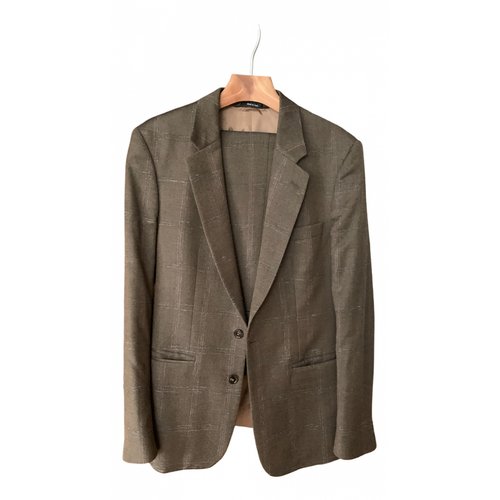 Pre-owned Maison Margiela Wool Suit In Brown