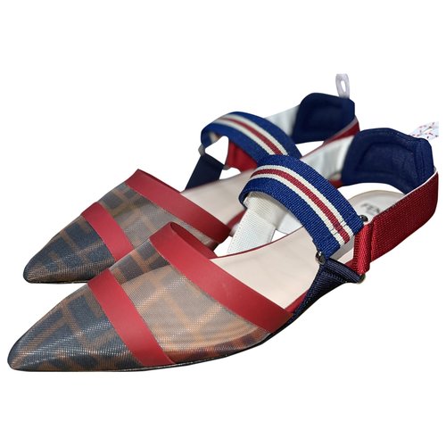 Pre-owned Fendi Leather Sandals In Multicolour