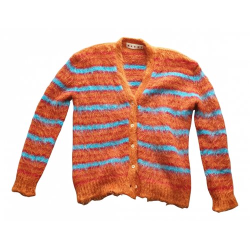 Pre-owned Marni Wool Cardigan In Orange