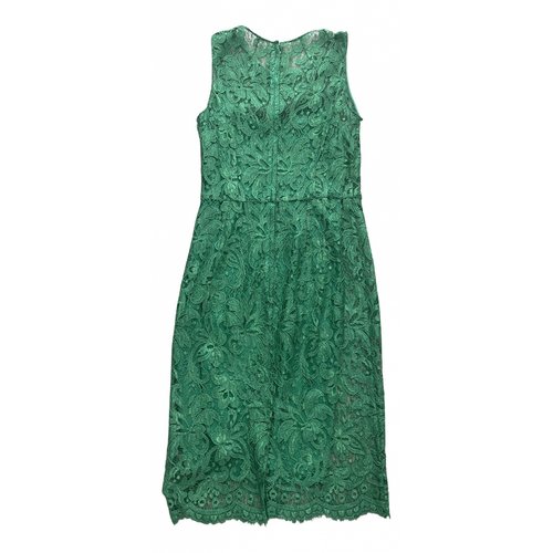Pre-owned Giambattista Valli Silk Mid-length Dress In Green