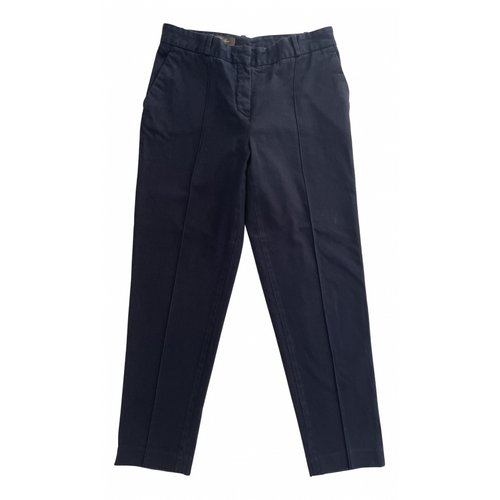 Pre-owned Loro Piana Trousers In Navy