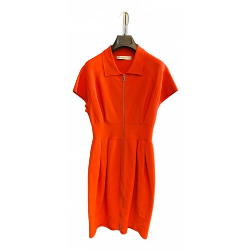 Pre-owned Dior Maxi Dress In Orange