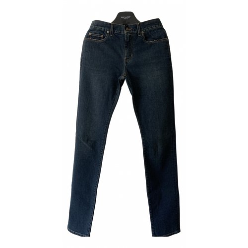 Pre-owned Saint Laurent Jeans In Navy