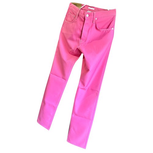 Pre-owned Helmut Lang Trousers In Pink