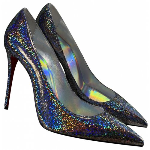 Pre-owned Christian Louboutin Heels In Silver