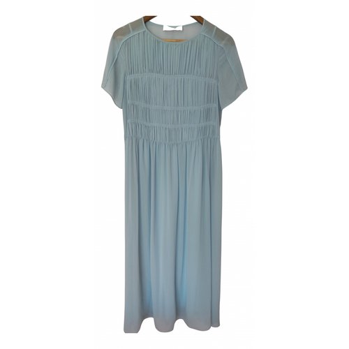 Pre-owned Hugo Boss Maxi Dress In Turquoise