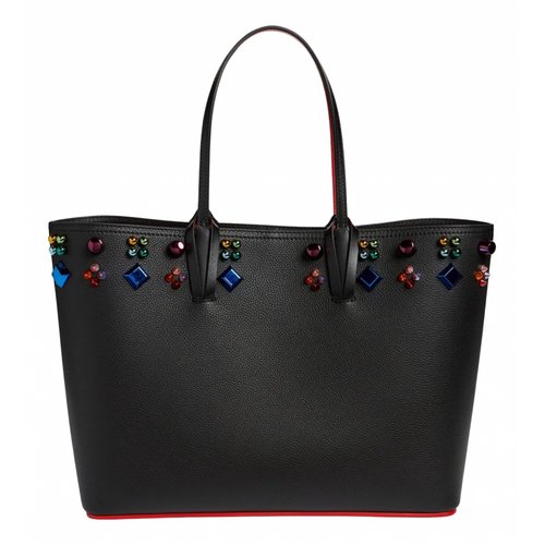 Pre-owned Christian Louboutin Leather Tote In Black