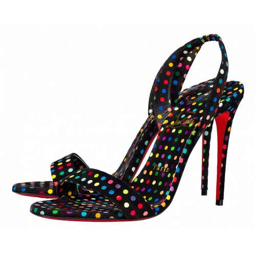 Pre-owned Christian Louboutin Sandals In Black
