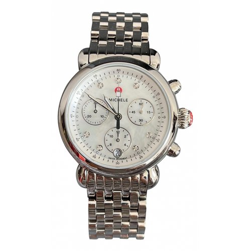 Pre-owned Michele Silver Watch In Other