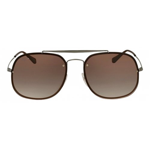 Pre-owned Ray Ban Square Sunglasses In Brown