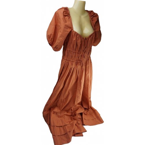 Pre-owned Ulla Johnson Maxi Dress In Orange