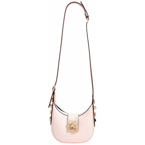Pre-owned Christian Louboutin Leather Crossbody Bag In Pink
